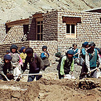 Gangchen Monastery in Tibet