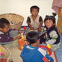 Kinderen in Nepal